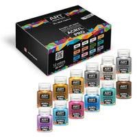 Set metalnih akrilnih boja ACRYL PRO Composite 12x20 ml