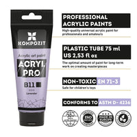 ACRYL PRO kompozitni set pastelnih akrilnih boja