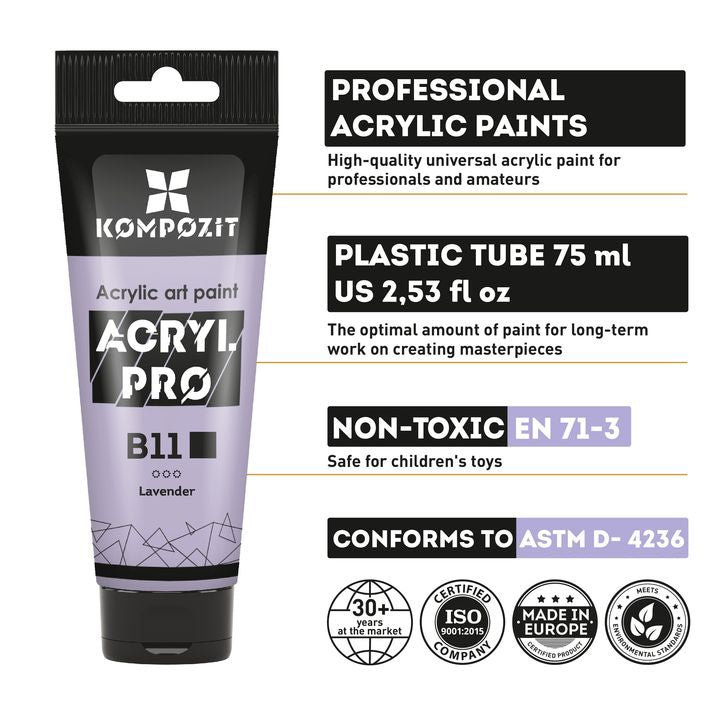 ACRYL PRO kompozitni set pastelnih akrilnih boja