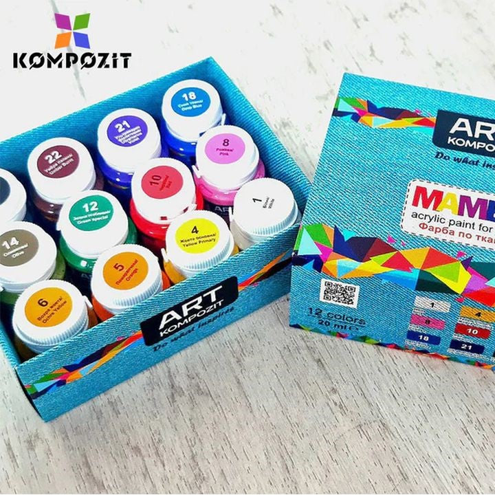 MAMBO Kompozit set boja za tekstil i kožu