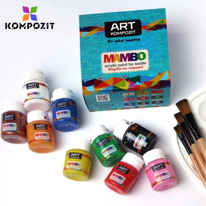 MAMBO Kompozit set boja za tekstil i kožu