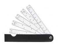 Strojarsko ravnalo lepezasto LENIAR - 15 cm