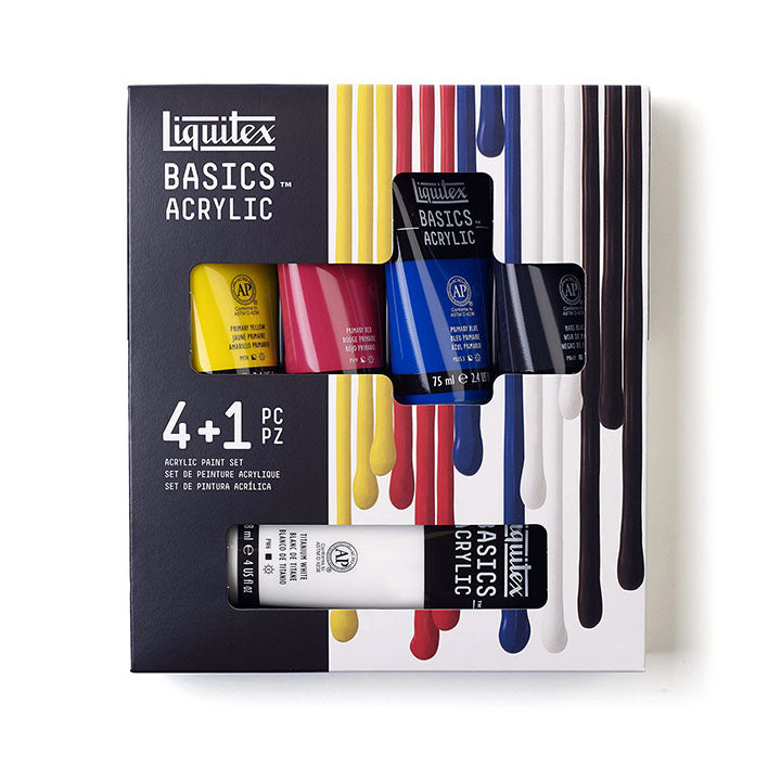 Set akrilnih boja Liquitex Basics - 4x75 ml + 1x118ml