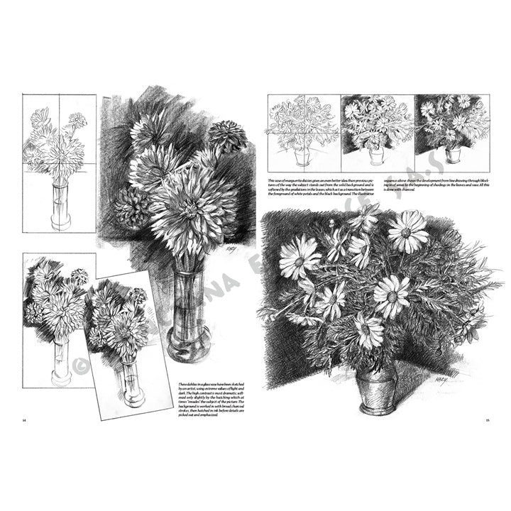 Leonardo Collection 21 Flowers Knjiga za crtanje