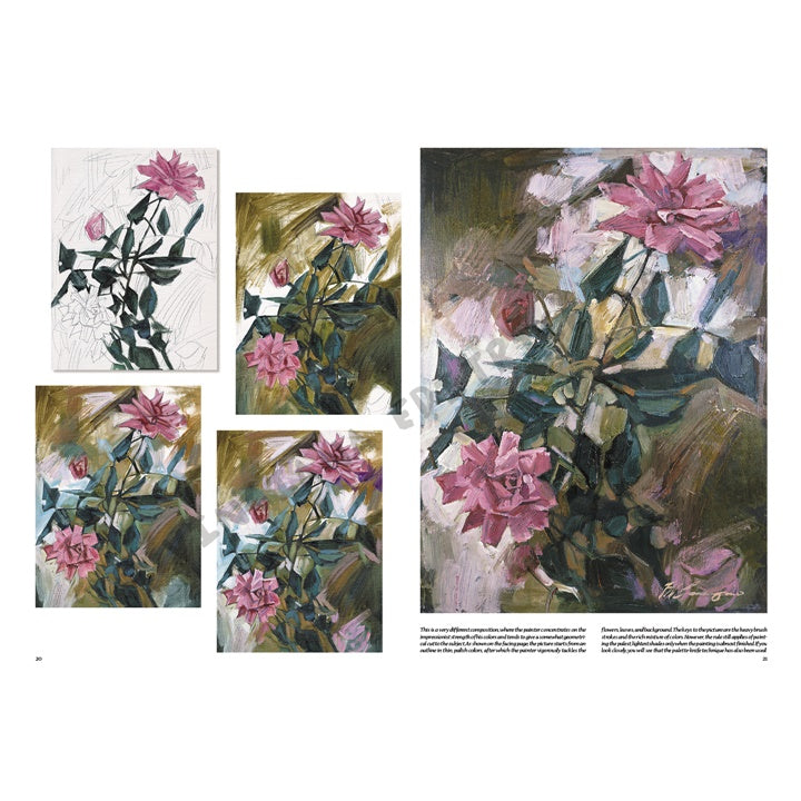 Leonardo Collection 21 Flowers Knjiga za crtanje