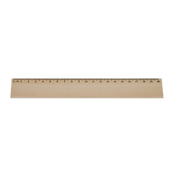 Drveno ravnalo 20 cm