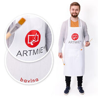 Pamučna pregača ARTMIE - bijela