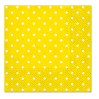 Salvete za dekupaž cocktail Yellow Dots - 1 kom