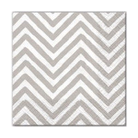 Salvete za dekupaž - Big Chevron Gray - 1 komad