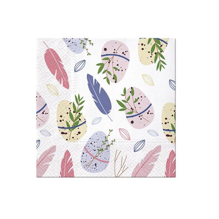 Decoupage salvete - Easter Feather - 1kom