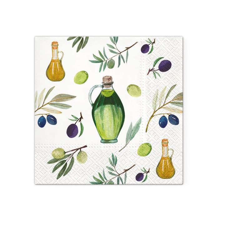 Decoupage salvete - Olives Time - 1kom