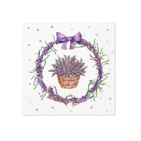 Decoupage salvete - Lavender Basket - 1kom