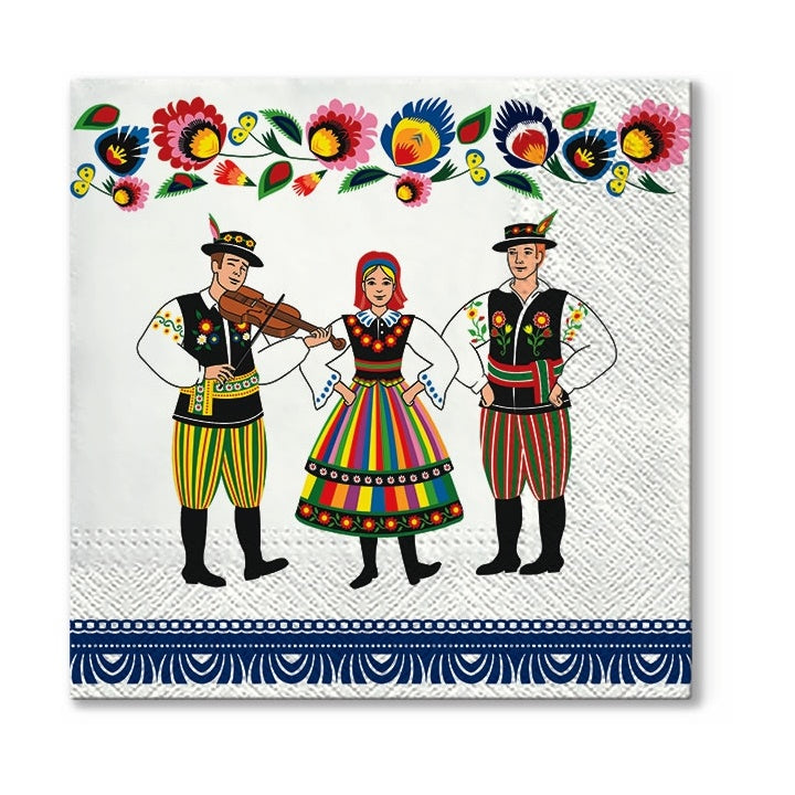Eko salveta za dekupaž Folk Celebration - 1 kom