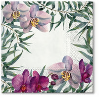 Salvete za dekupaž Elegant Orchid - 1 komad
