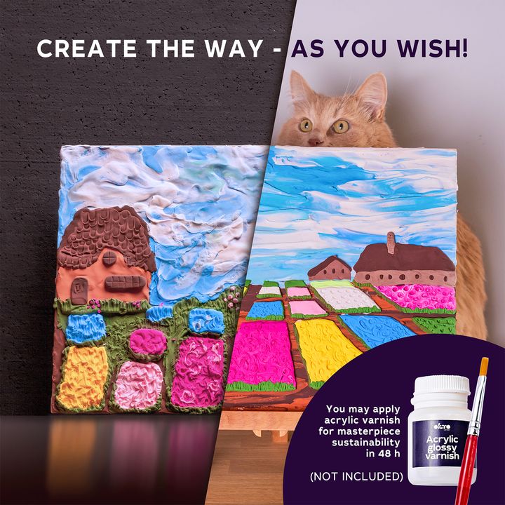 OKTO Kreativni 3D set Cvjetne gredice u Nizozemskoj 30 x 40 cm