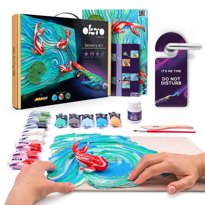 OKTO Kreativni 3D set Ribe 30 x 40 cm