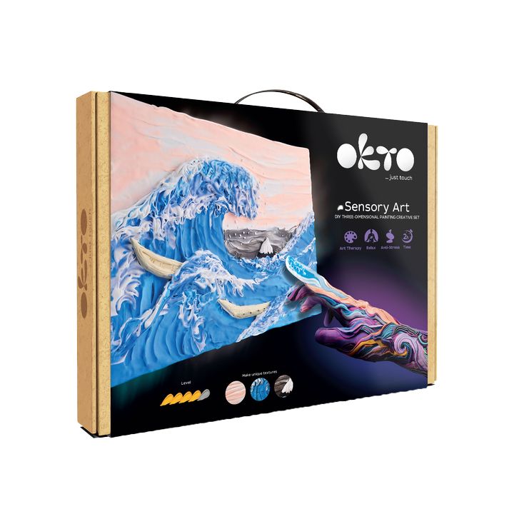 OKTO Kreativni 3D set Valovi u Kanawagi 30 x 40 cm