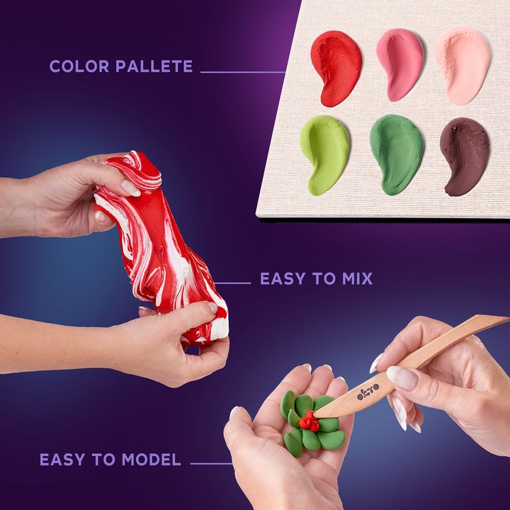 OKTO Set za modeliranje sukulenata 21 x 21 cm DESIRE