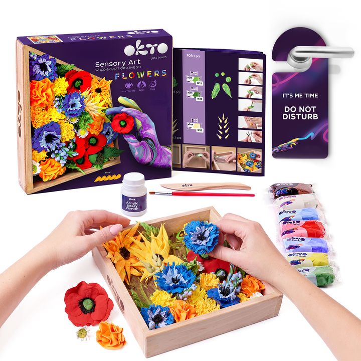 OKTO set za modeliranje u drvenom okviru 21 x 21 cm SLOBODA