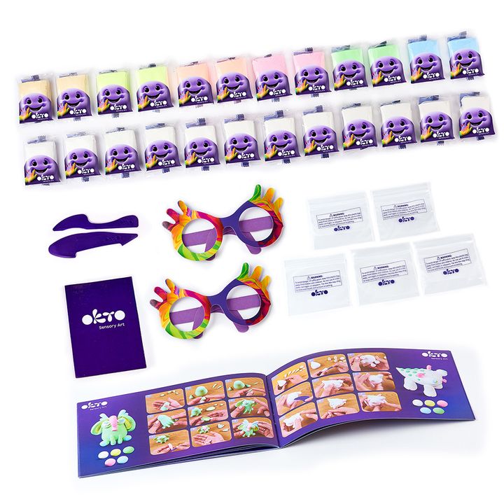 OKTO kreativni samostvrdnjavajući set 24 pastelne nijanse