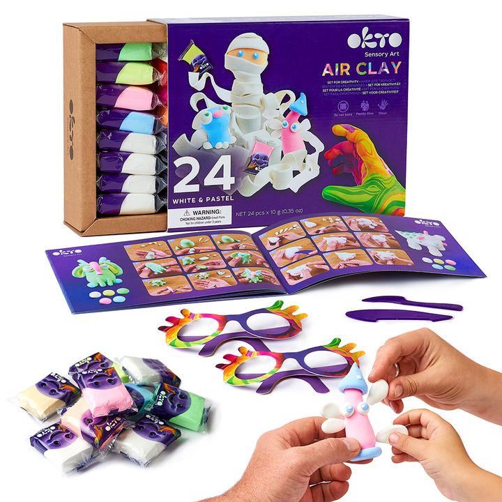 OKTO kreativni samostvrdnjavajući set 24 pastelne nijanse