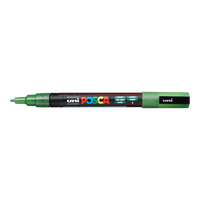 Posca marker PC-3ML, 0,9 1,3 mm, sa šljokicama – zelena (L6