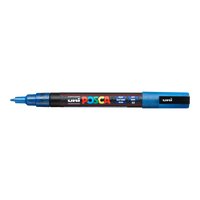 Posca marker PC-3ML, 0,9 1,3 mm, sa šljokicama – plava (L33