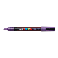 Posca marker PC-3ML, 0,9 1,3 mm, sa šljokicama – ljubičasta (L12