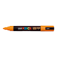 Posca marker PC-5M, 1,8 - 2,5 mm, jarko žuta (3)