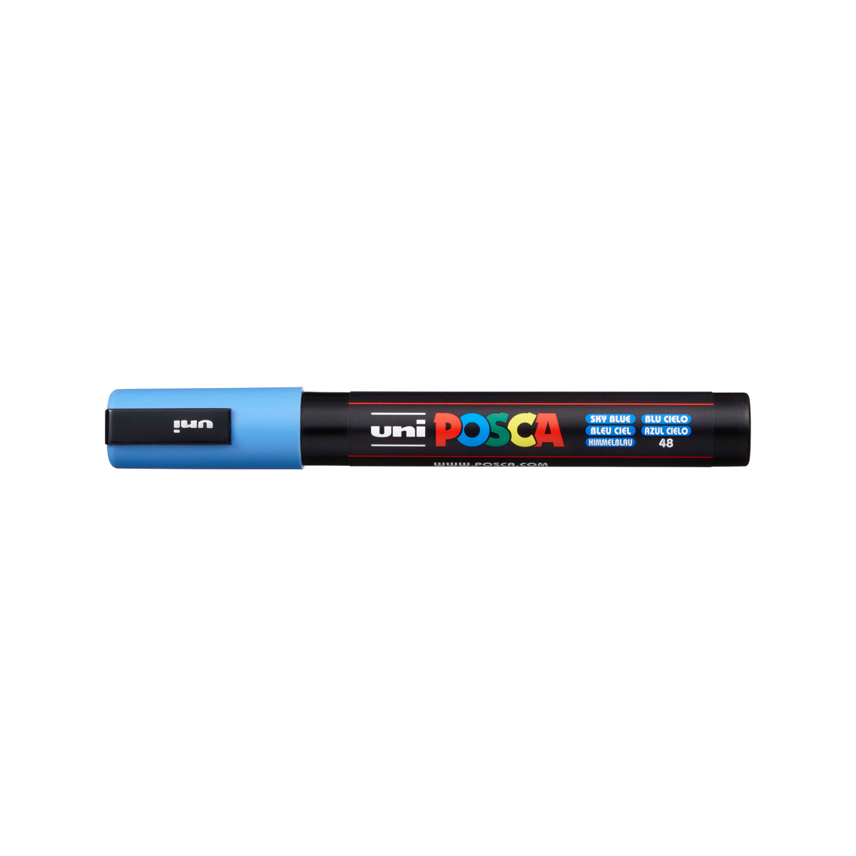 Akrilni marker Posca PC-5M, 1,8 – 2,5 mm, nebesko plava (48)
