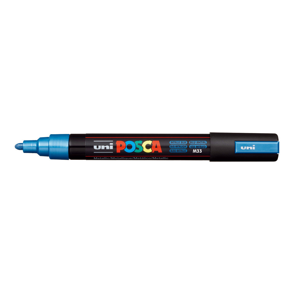 Akrilni marker Posca PC-5M, 1,8 – 2,5 mm, metalik plava (M33)