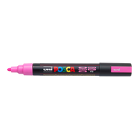 Posca marker PC-5M, 1,8 - 2,5 mm, fluo ružičasta (F13)