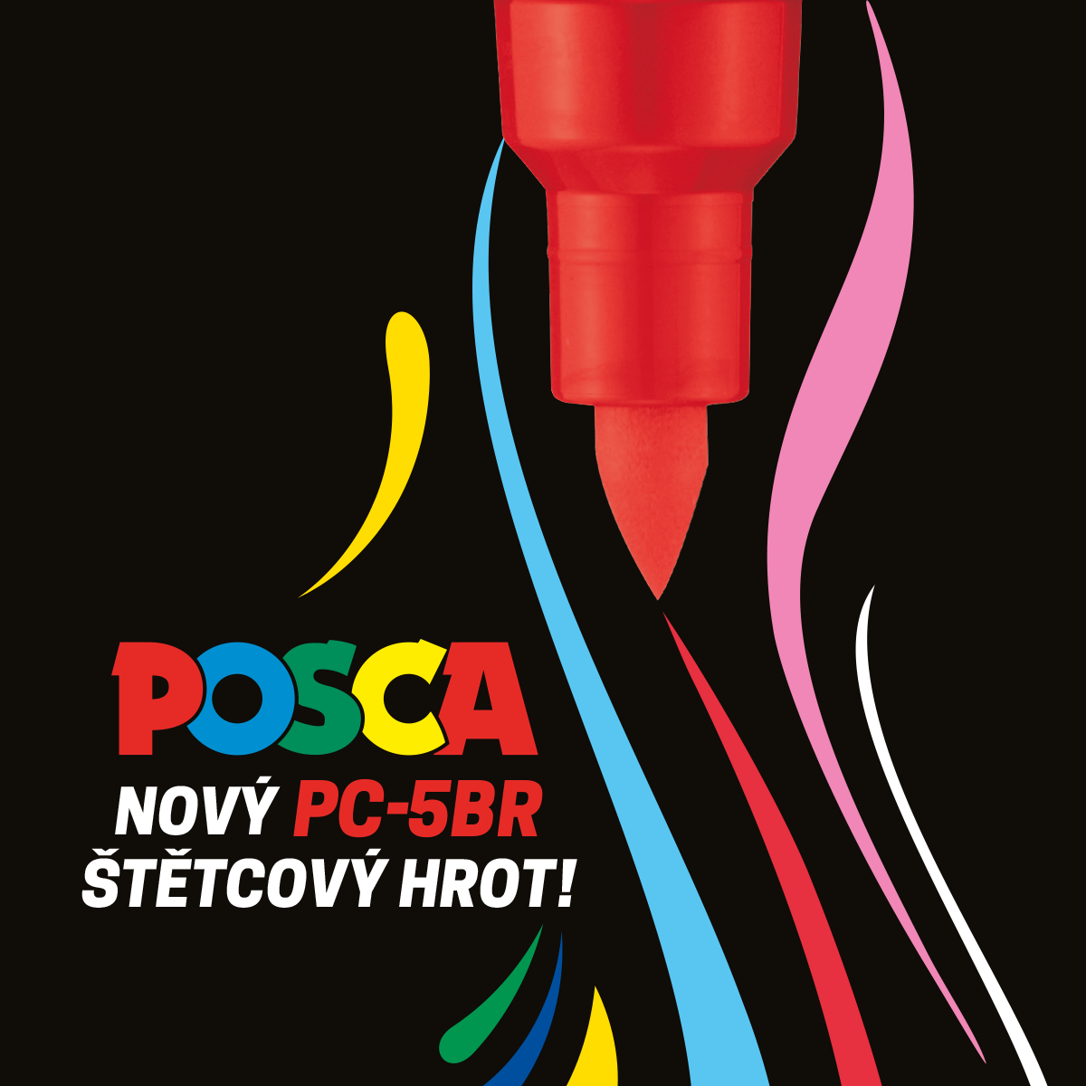 Marker Posca PC-5BR, 1 - 4 mm, plava (33)