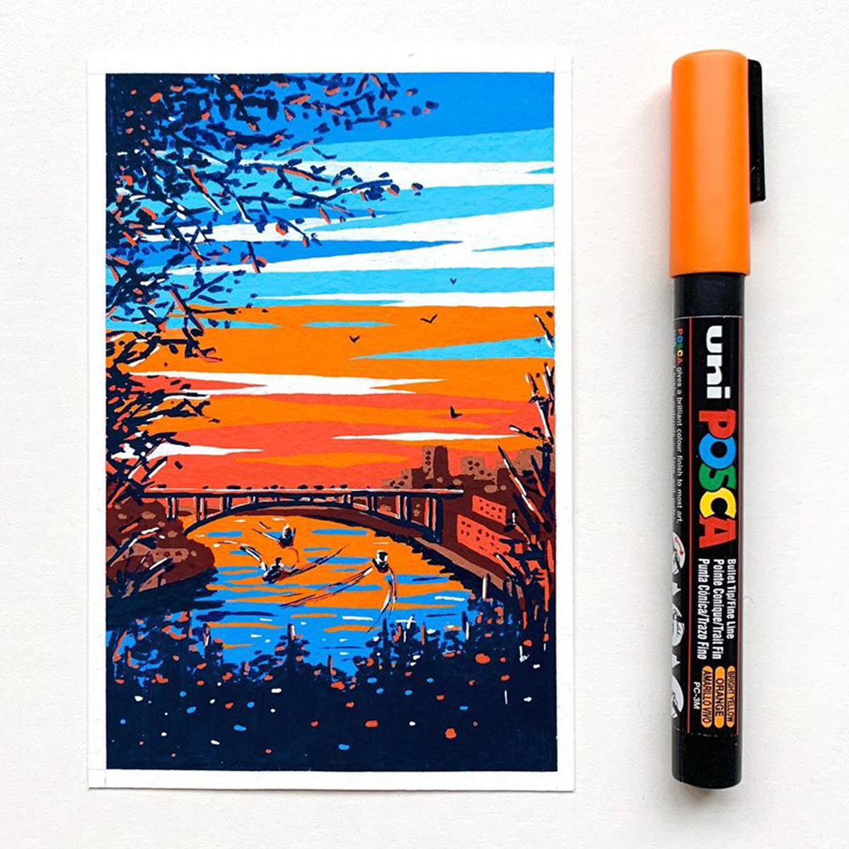 Posca marker PC-5M, 1,8 - 2,5 mm, šumsko zelena (88)