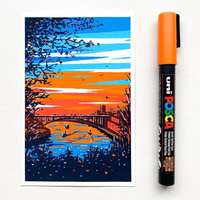 Posca marker PC-5M, 1,8 - 2,5 mm, šumsko zelena (88)