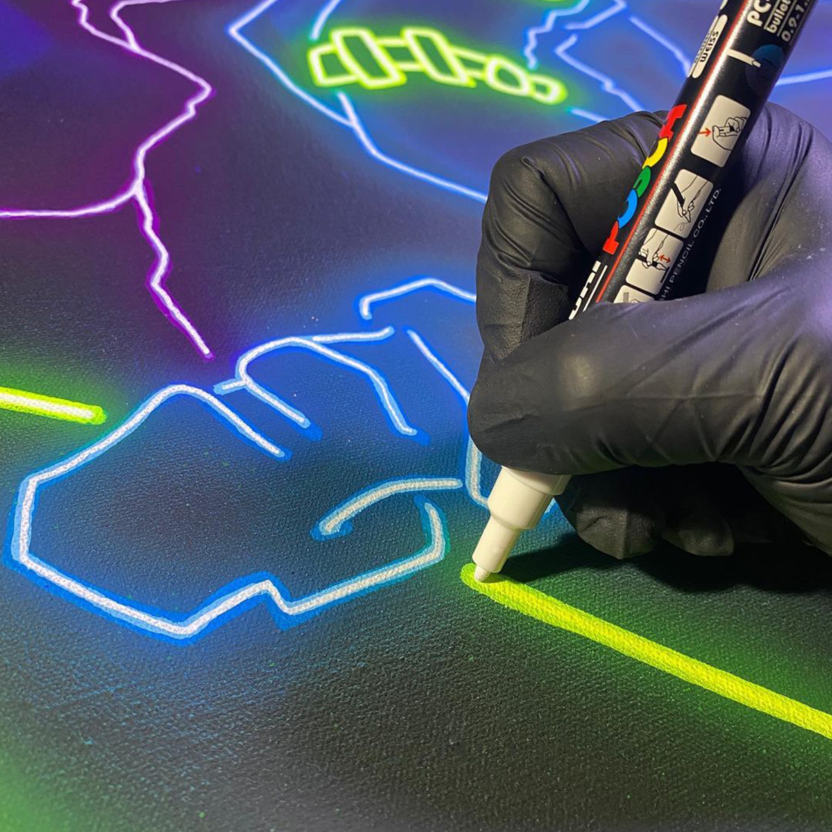 Posca akrilni marker PC-5M, 1,8 - 2,5 mm, svijetlonarančasta (54)