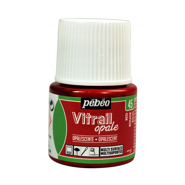 Boja za staklo Pebeo Vitrail Opale 45 ml | različite boje