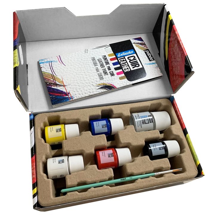 Boje za kožu Pebeo Setacolor - početni set 7 kom