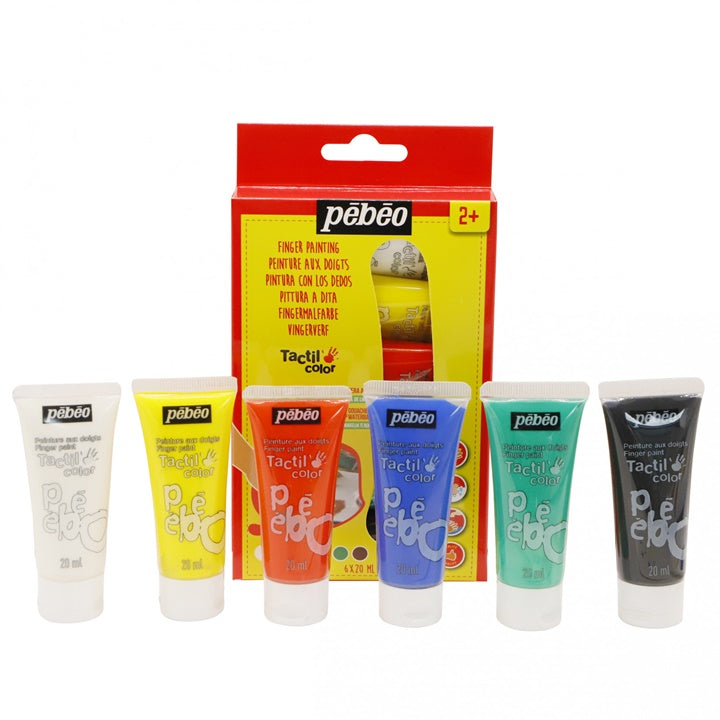 Boje za prste Pebeo Tactilcolor 6 x 20 ml