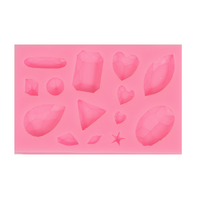Silikonski kalup - dragulji 9.9x6.3x1.1 cm