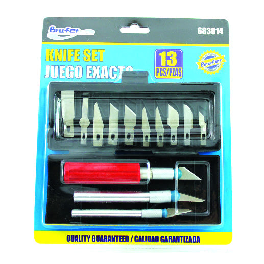 Set noževa za rezbarenje Pentart - 13 djelni