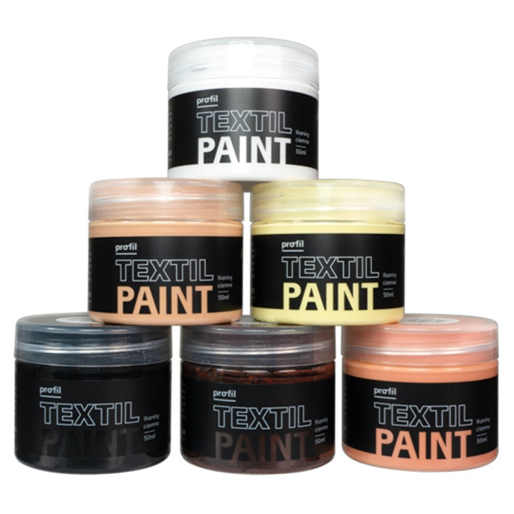 Set boja za tamni tekstil Profil - Human touch 6 x 50 ml