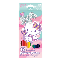 Trokutaste drvene bojice Colorino Hello Kitty - 12 boja
