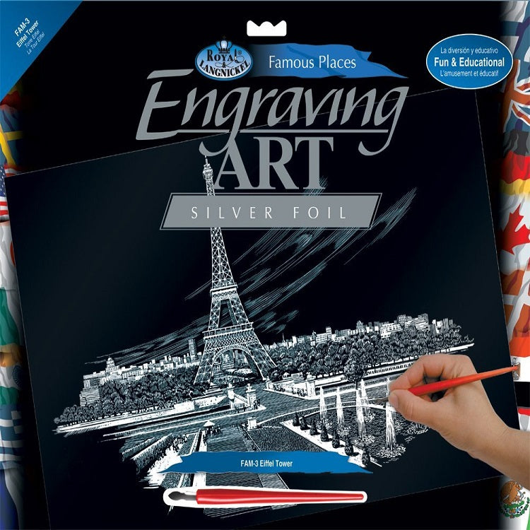 Kreativni set za graviranje A3 - Pariz