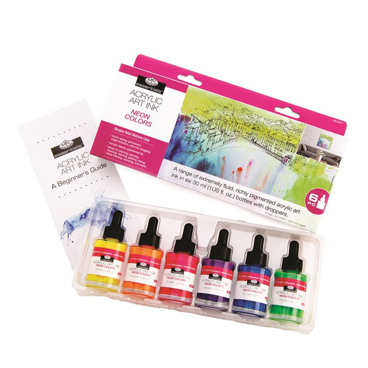 Akrilna tinta Royal & Langnickel neon boje 6 x 30 ml