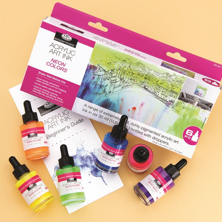 Akrilna tinta Royal & Langnickel neon boje 6 x 30 ml