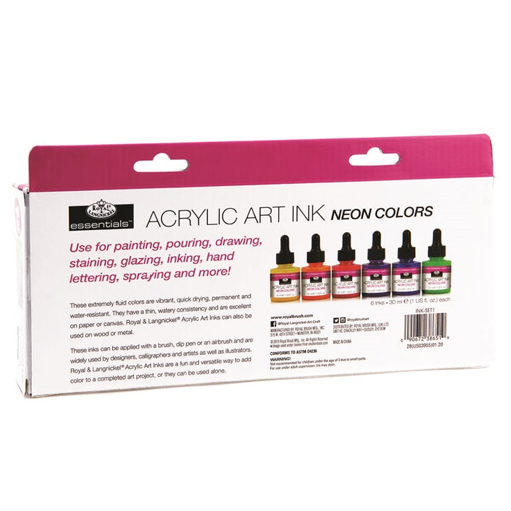 Akrilna tinta Royal & Langnickel neon boje 6 x 30 ml