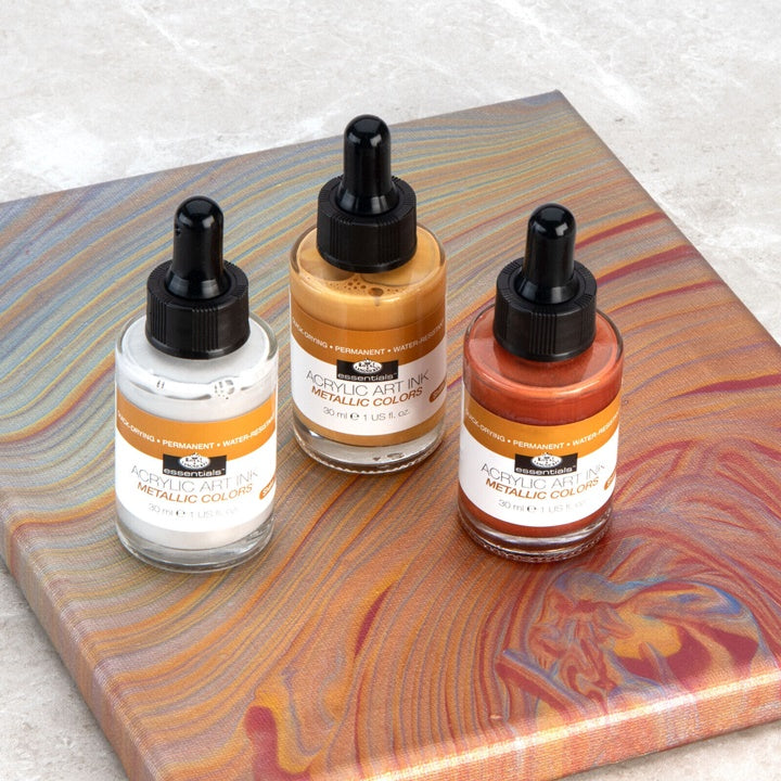 Akrilna tinta Royal & Langnickel metalik boje 3 x 30 ml