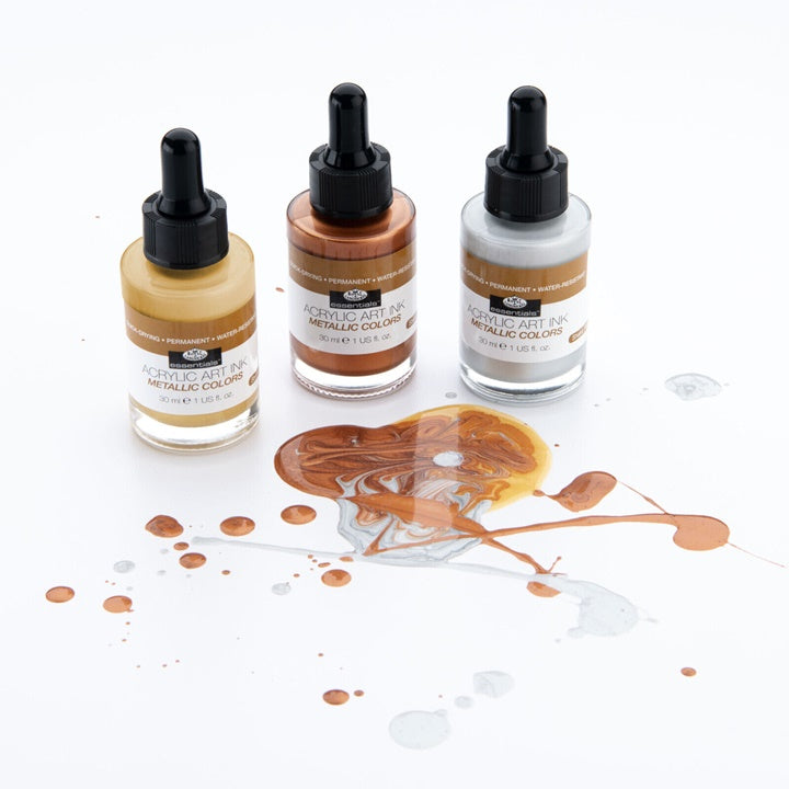 Akrilna tinta Royal & Langnickel metalik boje 3 x 30 ml