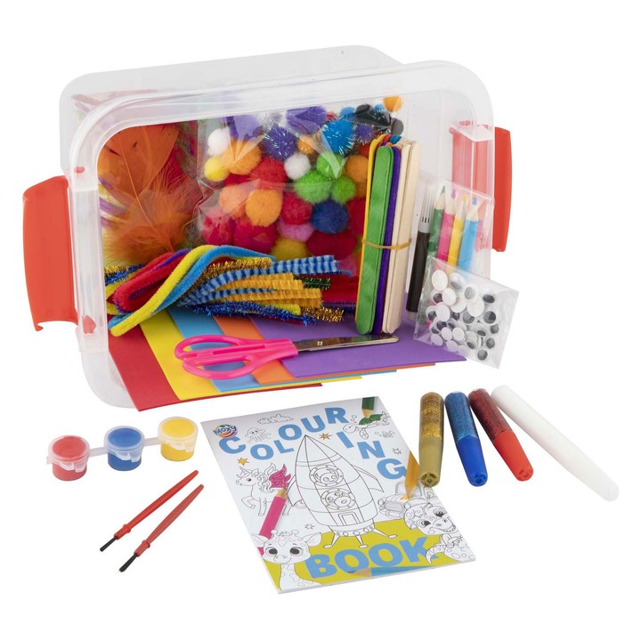 Kutija za ručne radove s 230+ dijelova, CRAFT KIT u kutiji za pohranu